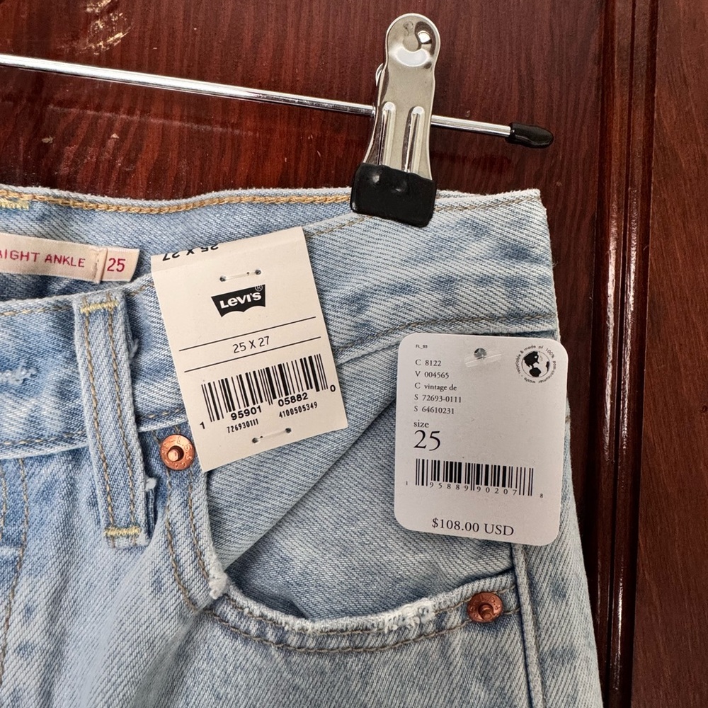Levi's Sky Blue Ankle Jeans for Women
